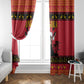 Afro Angola Giant Sable Antelope Christmas Window Curtain Virtus Unita Fortior Feliz Natal