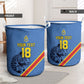 Custom DR Congo Football Laundry Basket Leopard Pride Heritage Edition