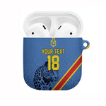 Custom DR Congo Football AirPods Case Leopard Pride Heritage Edition