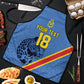Custom DR Congo Football Apron Leopard Pride Heritage Edition
