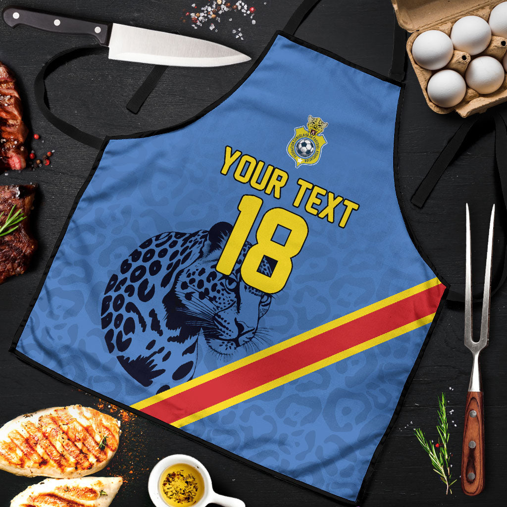 Custom DR Congo Football Apron Leopard Pride Heritage Edition