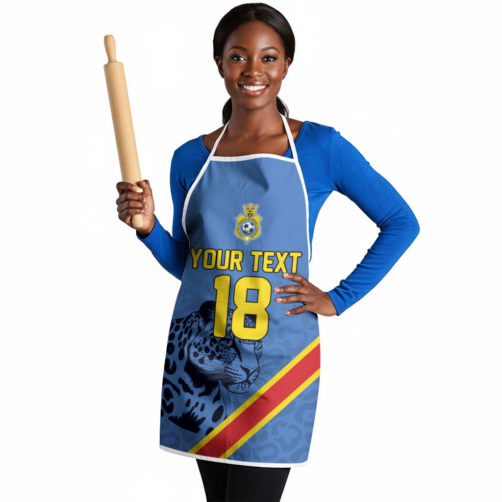 Custom DR Congo Football Apron Leopard Pride Heritage Edition