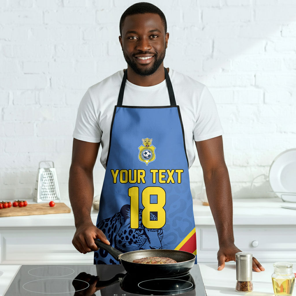 Custom DR Congo Football Apron Leopard Pride Heritage Edition