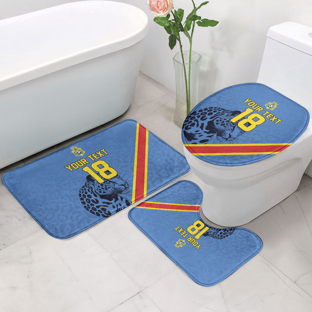 Custom DR Congo Football Bathroom Set Leopard Pride Heritage Edition