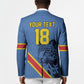 Custom DR Congo Football Blazer Leopard Pride Heritage Edition