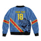 Custom DR Congo Football Bomber Jacket Leopard Pride Heritage Edition