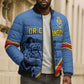 Custom DR Congo Football Bomber Puffer Jacket Leopard Pride Heritage Edition