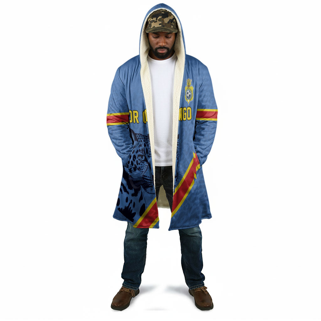Custom DR Congo Football Cloak Leopard Pride Heritage Edition