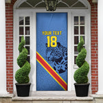 Custom DR Congo Football Door Cover Leopard Pride Heritage Edition