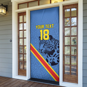 Custom DR Congo Football Door Cover Leopard Pride Heritage Edition