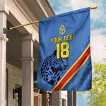 Custom DR Congo Football Garden Flag Leopard Pride Heritage Edition