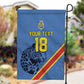 Custom DR Congo Football Garden Flag Leopard Pride Heritage Edition