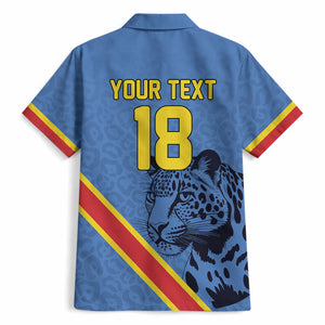 Custom DR Congo Football Hawaiian Shirt Leopard Pride Heritage Edition