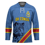 Custom DR Congo Football Hockey Jersey Leopard Pride Heritage Edition