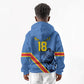 Custom DR Congo Football Kid Hoodie Leopard Pride Heritage Edition