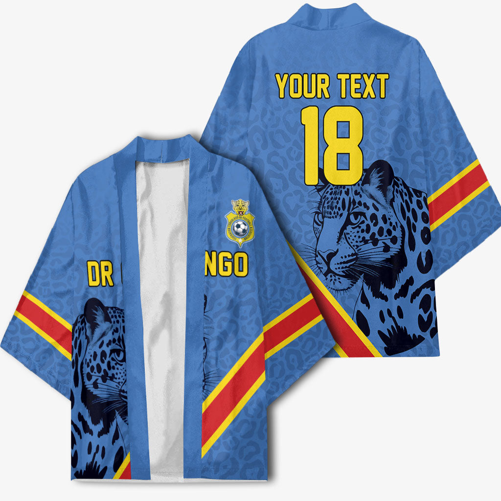 Custom DR Congo Football Kimono Leopard Pride Heritage Edition
