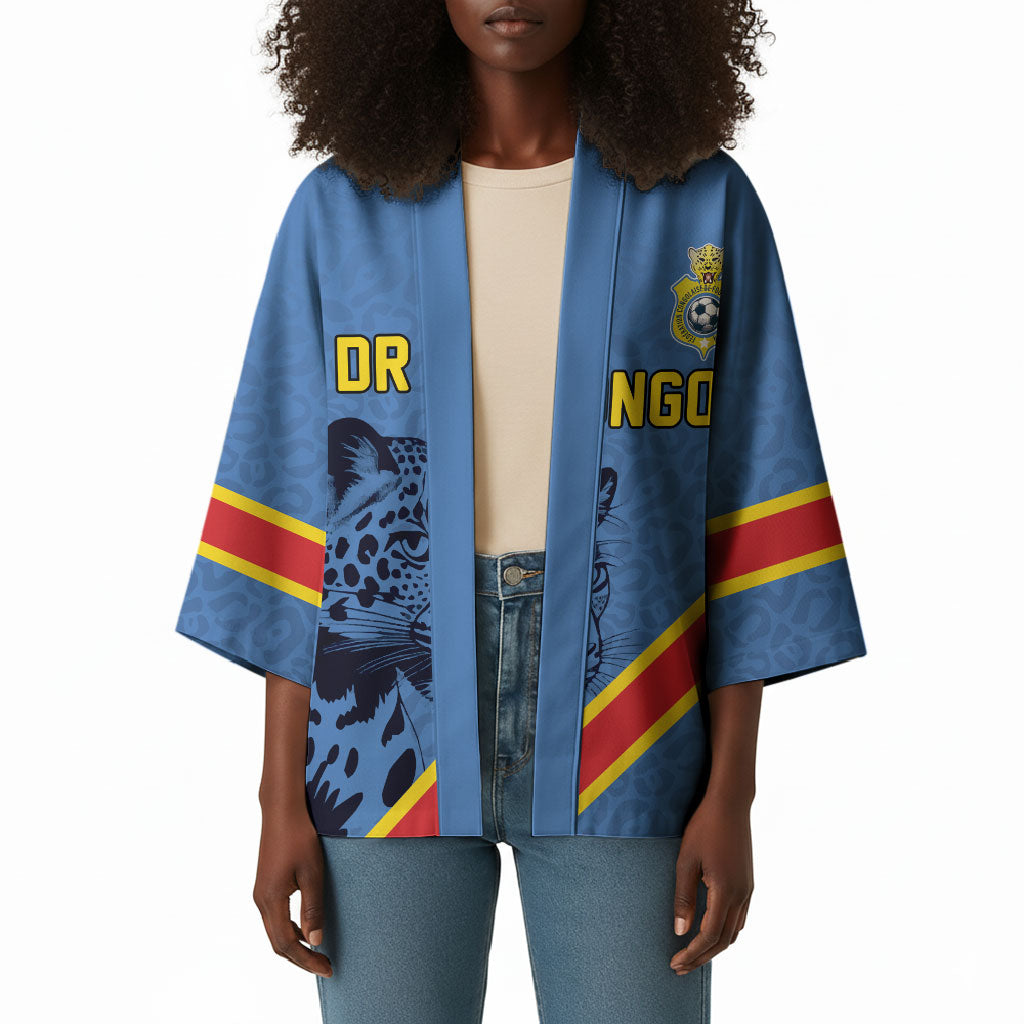 Custom DR Congo Football Kimono Leopard Pride Heritage Edition