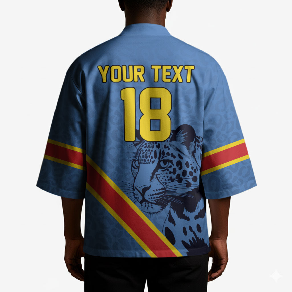 Custom DR Congo Football Kimono Leopard Pride Heritage Edition