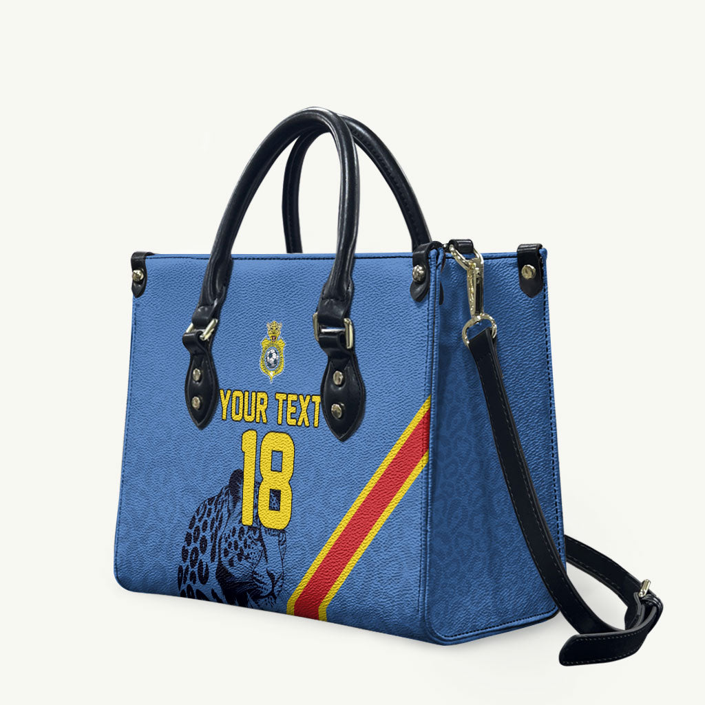 Custom DR Congo Football Leather Bag Leopard Pride Heritage Edition