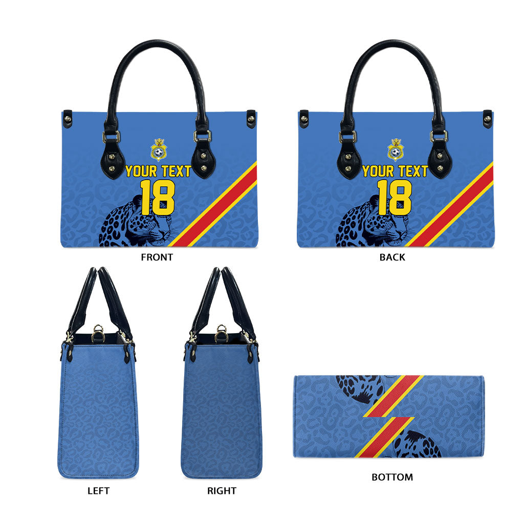 Custom DR Congo Football Leather Bag Leopard Pride Heritage Edition