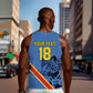 Custom DR Congo Football Men Tank Top Leopard Pride Heritage Edition