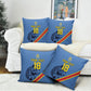 Custom DR Congo Football Pillow Cover Leopard Pride Heritage Edition