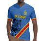 Custom DR Congo Football Rugby Jersey Leopard Pride Heritage Edition