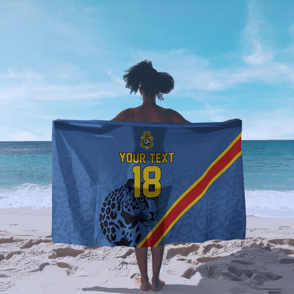 Custom DR Congo Football Sarong Leopard Pride Heritage Edition