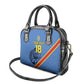 Custom DR Congo Football Shoulder Handbag Leopard Pride Heritage Edition