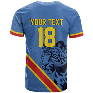 Custom DR Congo Football T shirt Leopard Pride Heritage Edition