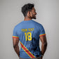 Custom DR Congo Football T shirt Leopard Pride Heritage Edition