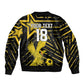 Custom Ghana Football Bomber Jacket Golden Black Star Eagle Heritage