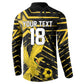 Custom Ghana Football Button Sweatshirt Golden Black Star Eagle Heritage