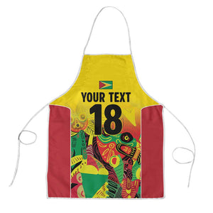 Custom Guyana Football Pride Apron Golden Jaguars Go Champion - Yellow