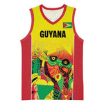 Custom Guyana Football Pride Basketball Jersey Golden Jaguars Go Champion - Yellow LT18