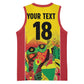 Custom Guyana Football Pride Basketball Jersey Golden Jaguars Go Champion - Yellow LT18