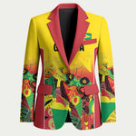 Custom Guyana Football Pride Blazer Golden Jaguars Go Champion - Yellow