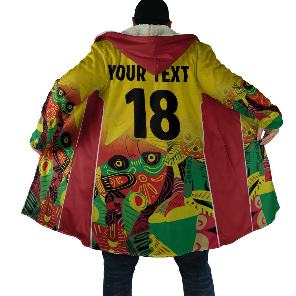 Custom Guyana Football Pride Cloak Golden Jaguars Go Champion - Yellow