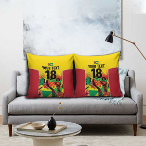 Custom Guyana Football Pride Pillow Cover Golden Jaguars Go Champion - Yellow