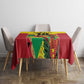 Custom Guyana Football Pride Tablecloth Golden Jaguars Go Champion - Yellow - African Pride
