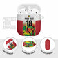 Custom Guyana Football Pride AirPods Case Golden Jaguars Go Champion - White