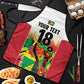 Custom Guyana Football Pride Apron Golden Jaguars Go Champion - White