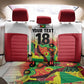 Custom Guyana Football Pride Back Car Seat Cover Golden Jaguars Go Champion - White - African Pride