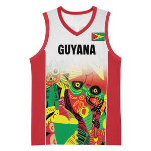 Custom Guyana Football Pride Basketball Jersey Golden Jaguars Go Champion - White LT18