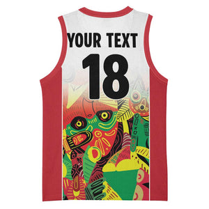 Custom Guyana Football Pride Basketball Jersey Golden Jaguars Go Champion - White LT18