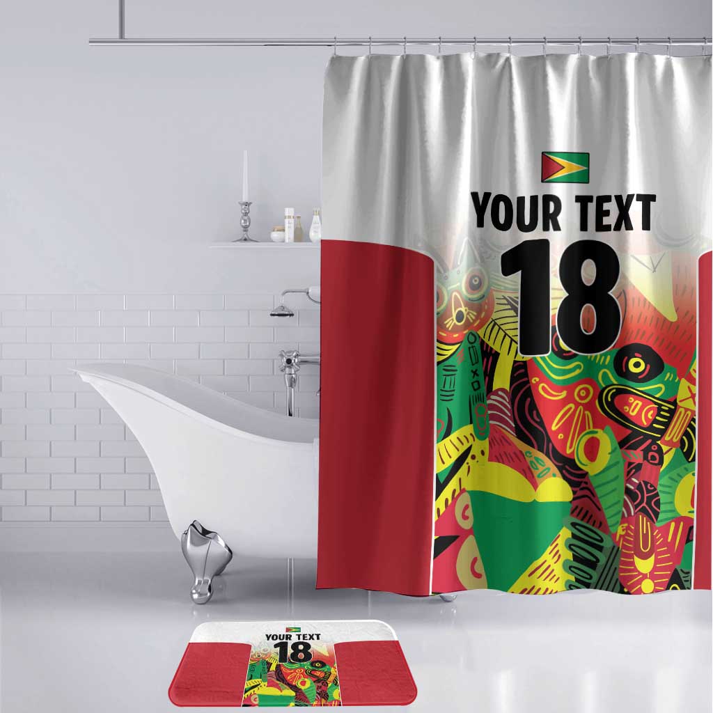 Custom Guyana Football Pride Bathroom Set Golden Jaguars Go Champion - White