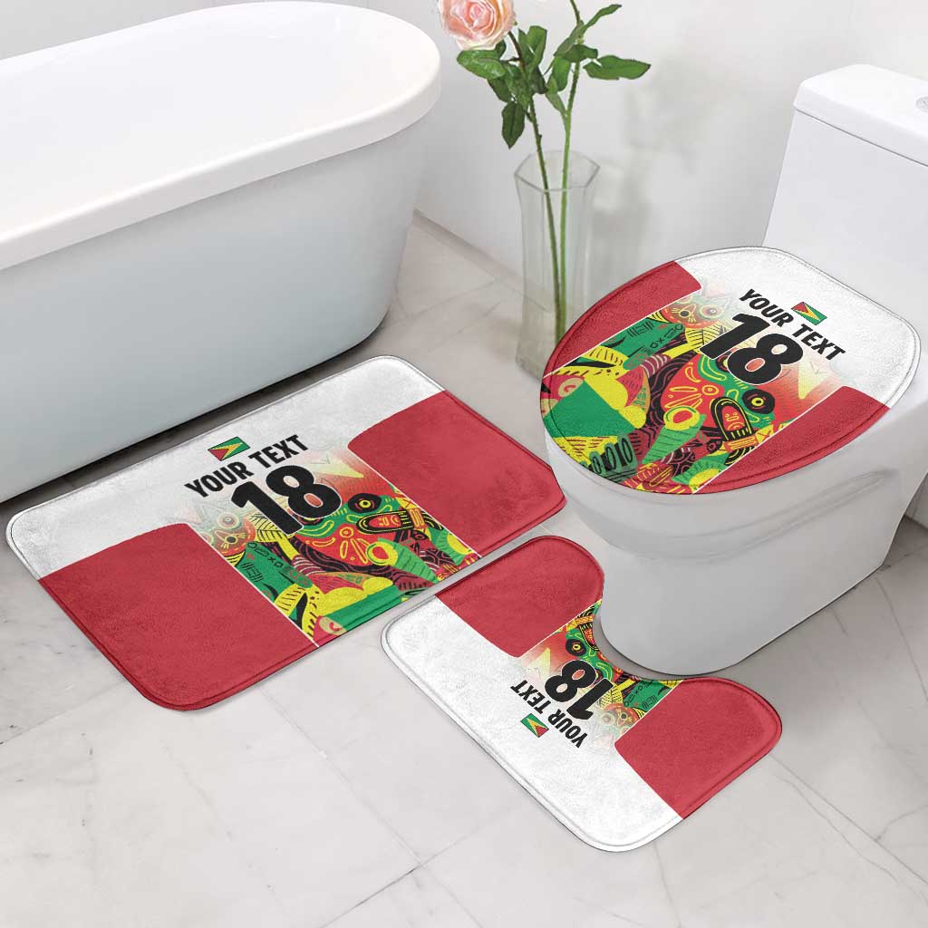 Custom Guyana Football Pride Bathroom Set Golden Jaguars Go Champion - White