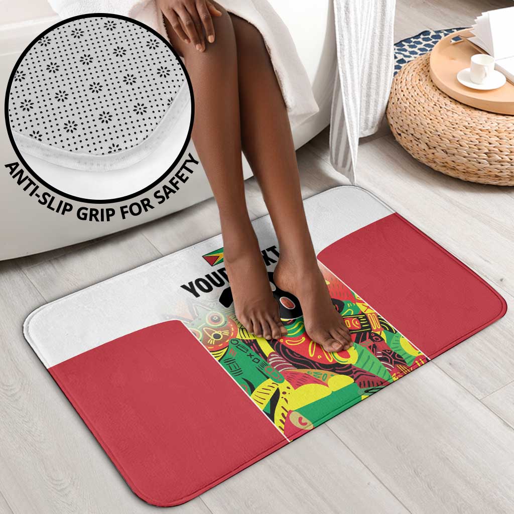 Custom Guyana Football Pride Bathroom Set Golden Jaguars Go Champion - White
