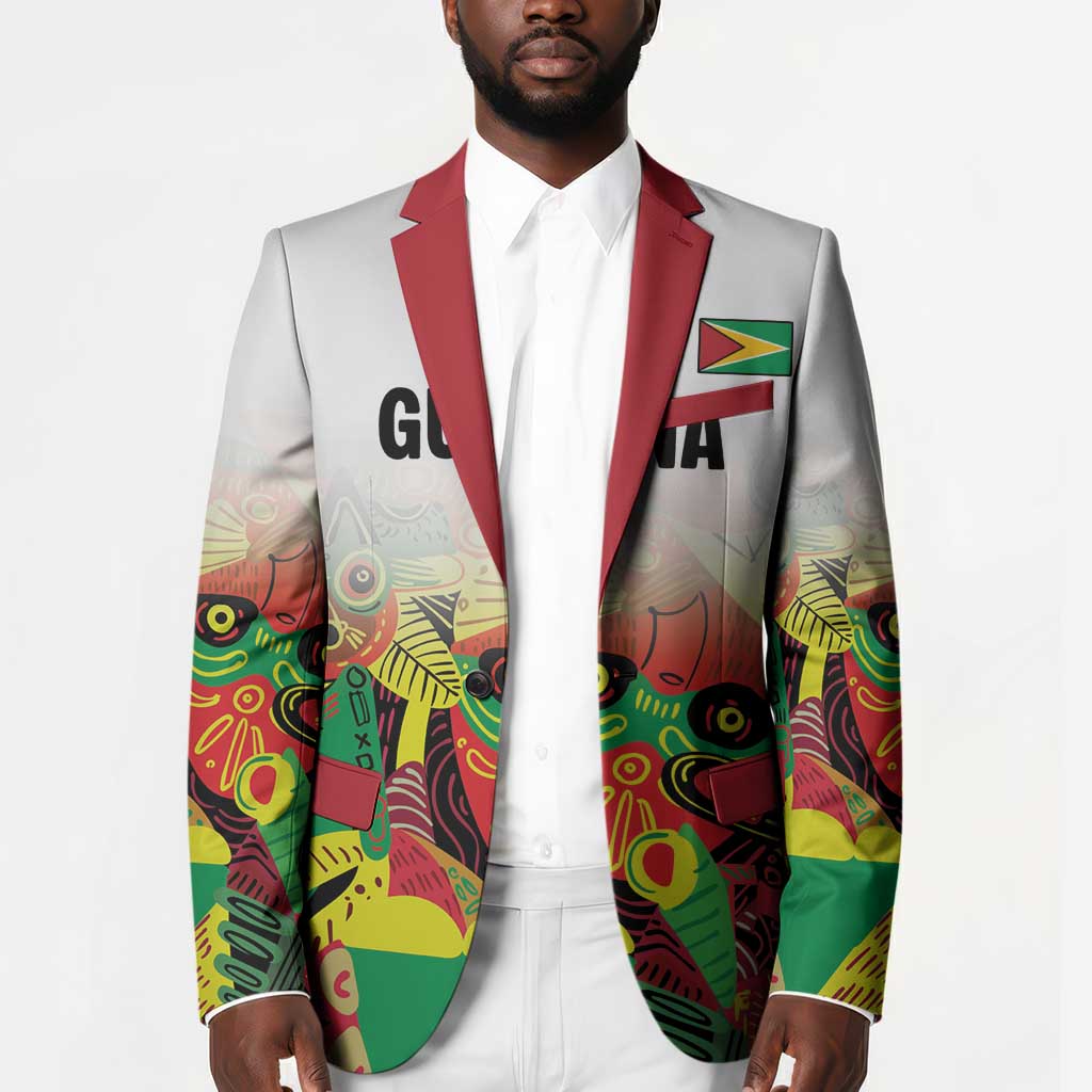 Custom Guyana Football Pride Blazer Golden Jaguars Go Champion - White