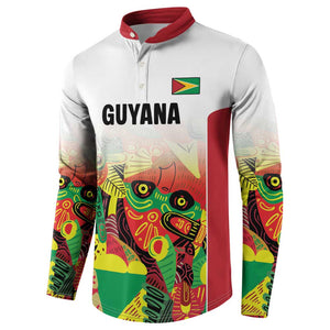 Custom Guyana Football Pride Button Sweatshirt Golden Jaguars Go Champion - White